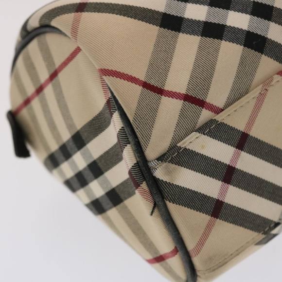 BURBERRY Nova Check Blue Label Hand Bag Nylon Beige Auth yk7573B - Picture 15 of 16